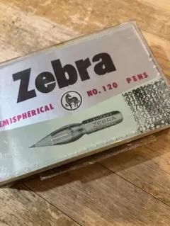 昭和レトロZEBRA PEN No.120 硬質クローム タマペン ペン先箱付き
