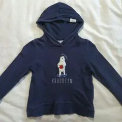 ネイビー フード付き トレーナー