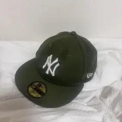 NEW ERA 59FIFTY NY ヤンキース キャップ オリーブ