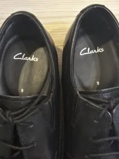 Clarks クラークス ブラック 黒 ドレス ビジネス シューズ 革靴 UK9のサムネイル