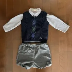 Bonpoint フォーマルセット 18m ネイビーとグレー