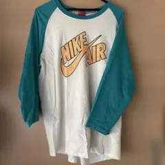 NIKE AIR ラグランTシャツ ホワイト/ターコイズ