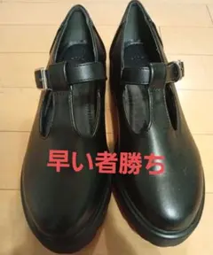 WEGO ゴスロリ　ブラック ストラップシューズ　M