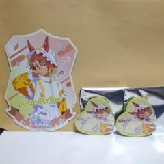 ウマ娘 シンデレラグレイ キャラポップストア ディクタストライカ ハート缶バッジ