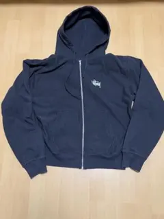 Stussy ジップパーカー ネイビー 中古・古着通販】stussy (ステューシー) ジップパーカー