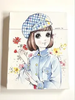 高橋真琴＊ウォールキャンバスS＊花ピンク