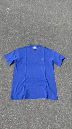 00s Nike 刺繍ロゴ　Tシャツ　ブルー