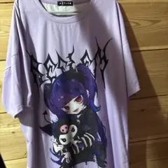REFLEM【レフレム】negiコラボ桃色髪少女袖レースアップデザインT