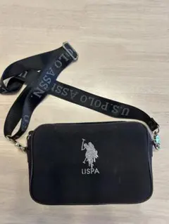 U.S. POLO ASSN. ブラックショルダーバッグのサムネイル