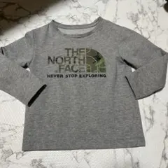 THE NORTH FACE 長袖カットソー グレー　110 キッズ　ロンT