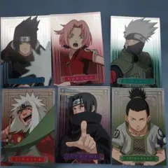 ナルト　NARUTO　メタリック　エッチングカード④　6枚セット