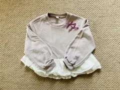 美品　アプレレクール　リボン　トレーナー 120cm 長袖　カットソー