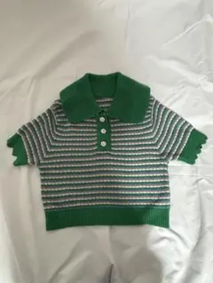 半袖　ニットシャツ　シャツ