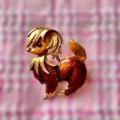 ヴィンテージ☆平成レトロ☆レア☆犬　ブローチ