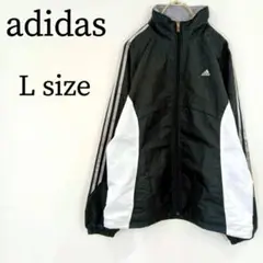 adidas アディダス アウター ウインドブレーカー スリーストライプス L