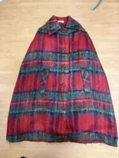 スコットランド製　チェックポンチョ　glenrannoch ユニセックス