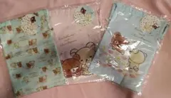 サンエックスくじ　リラックマ　コリラックママ　チャイロイコグマ　巾着3枚セット