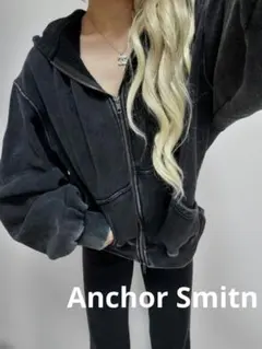 A11713 激かわ❤︎男女兼用裏起毛パーカーブリーチかっこいいです！