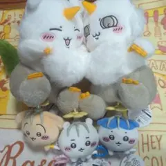 新品・タグ付き☆ちいかわ討伐マスコットコンプセット☆＆あのこBIGぬいぐるみ☆