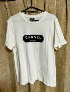 [美品]CHANEL UNIFORM Tシャツ 半袖　ホワイト　Lのサムネイル
