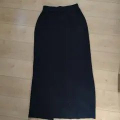 ネイビー＊ タイトスカート＊ニット＊L