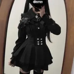 新品未使用 セットアップ ✨地雷系産量系ブラック2点セット ゴシック　L