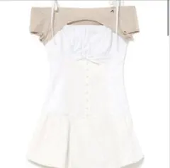 ANDMARY Kite ribbon set dress gray - メルカリ