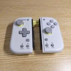 HORI グリップコントローラー Fit グレー✕イエロー