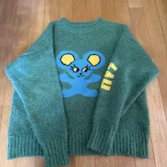 極美品 ヒステリックグラマー ヒスガール ニット セーター グリーン 完売品 極美品 ヒステリックグラマー ヒスガール ニット セーター グリーン