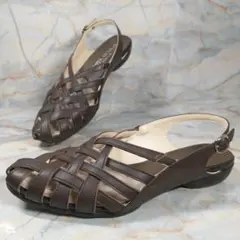 VITA NOVA バークレー 本革 サンダル 23cm 3E 日本製