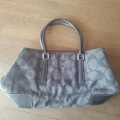 COACH シグネチャー トートバッグ グレー