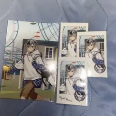 にじさんじ テーマパークグッズランダムチェキ風カード3枚ポストカードセット鈴木勝