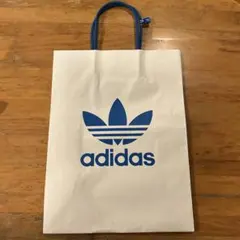 新品adidas ショップ袋 白 / 青のサムネイル