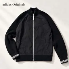 adidas originals 니트 전환 재킷 M 블랙 블루존 남성