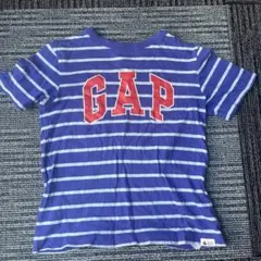 GAP 青と白のストライプ Tシャツ 5歳