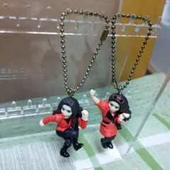 バブリー女性キャラクター 平野ノラ　キーホルダー 2点セット