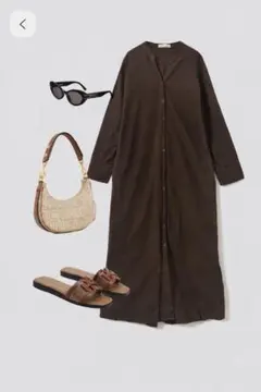 極美品☆SHOO・LA・RUE 上品ロングワンピ L