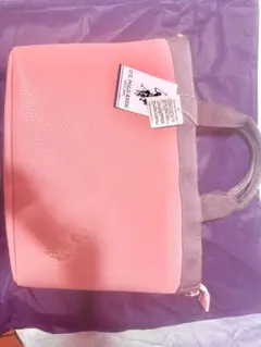 (新品未使用)タグ付きUS POLO ASSN. ピンク トートバッグ