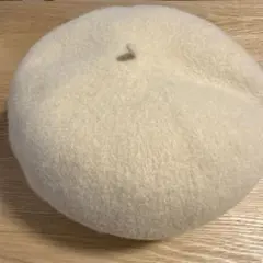 OVERIDE ウール ベレー帽 アイボリー