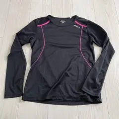 asics M 長袖 トレーニングトップス ブラック/ピンク