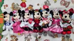 ミニーマウス トータリーミニーマウス ぬいぐるみバッジ 6種セット