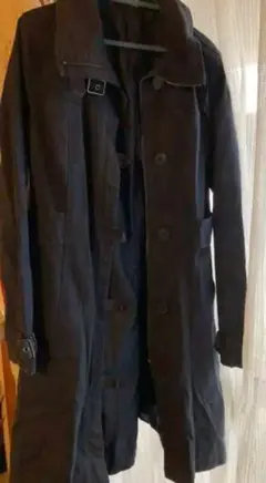 H&M ネイビーブルー トレンチコート