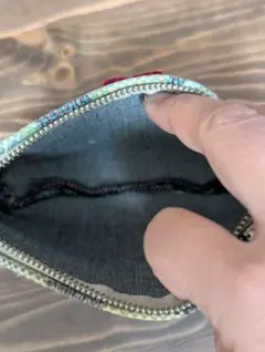 多色チェック柄ポーチ