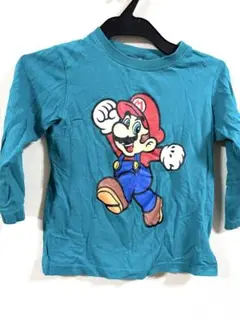 マリオ 長袖Tシャツ ターコイズ