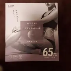 ELECOM バランスボール 65cm 専用ポンプ付のサムネイル