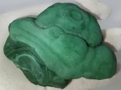 お買い得　大きめ　天然石　ベルベット マラカイト　原石 孔雀石　180g