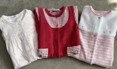 familiarロンパース 3点セット