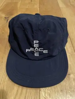 GARBAGE SOFT BRIM 6PANEL CAP PEACE navy