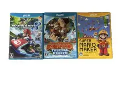 Wii U ゲーム3本セット マリオカート8 他