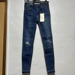 ローウエスト　スーパースキニーデニム ダークブルー 36サイズ